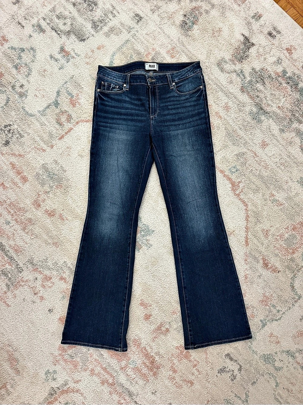 PAIGE Skyline Boot Bootcut Jeans in Blue Size 31 Like New